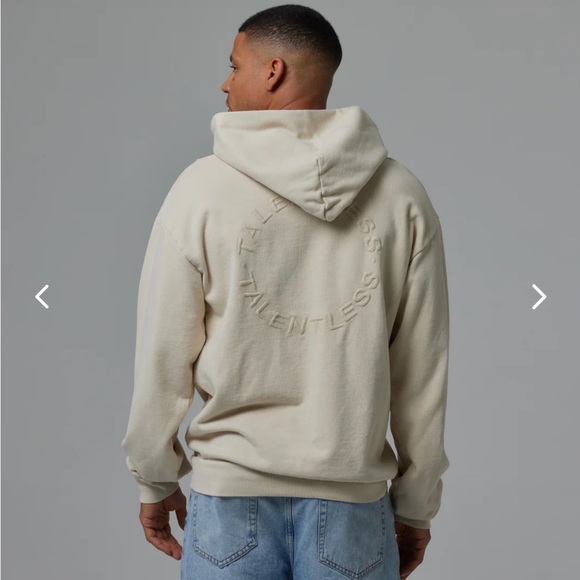 NWOT TALENTLESS Men’s Circle Logo Embroidered Hoodie Unisex size Large - Picture 2 of 8